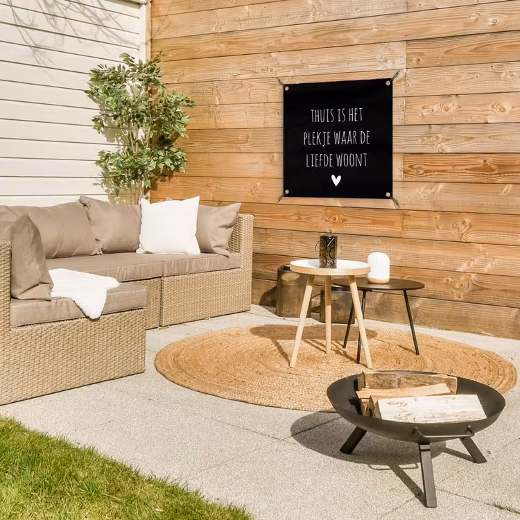 Tuinposter - Spreuken - Thuis is het plekje waar de liefde woont - Quotes — 2