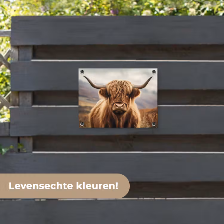 Tuinposter - Schotse hooglander - Landschap - Dier — 6