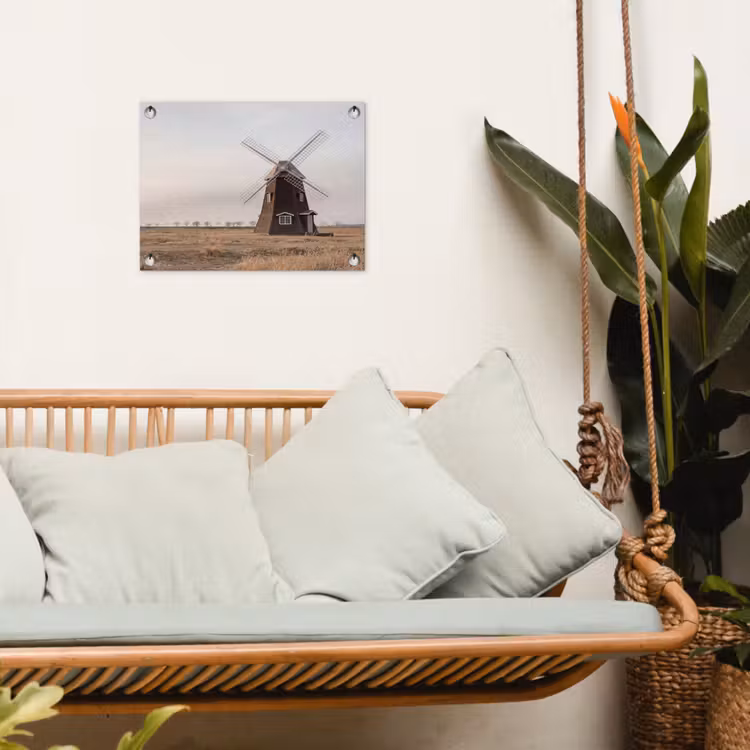 Tuinposter - Windmolens - Landschap - Veld — 4