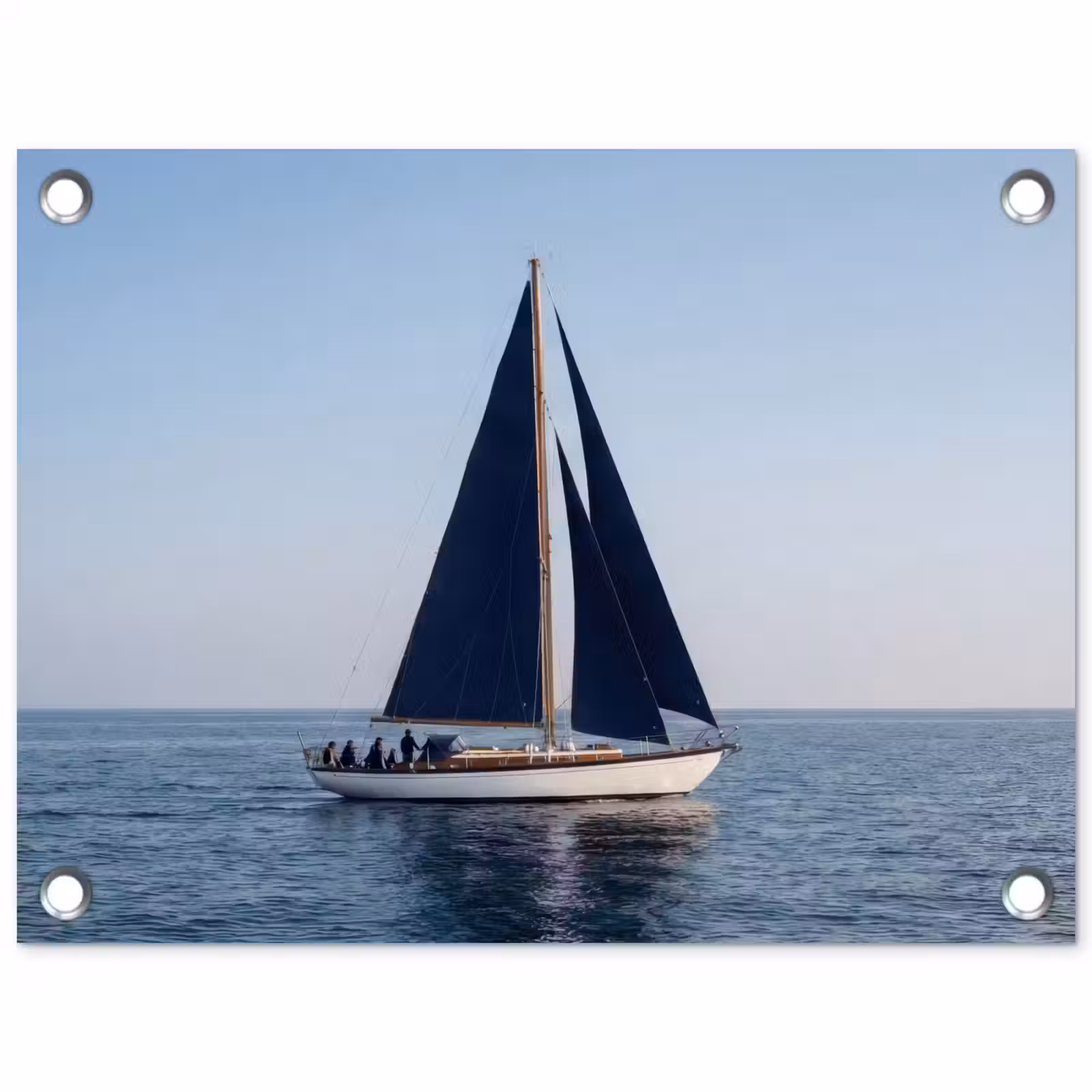 Tuinposter - Zeilboot - Zee - Blauw — 1