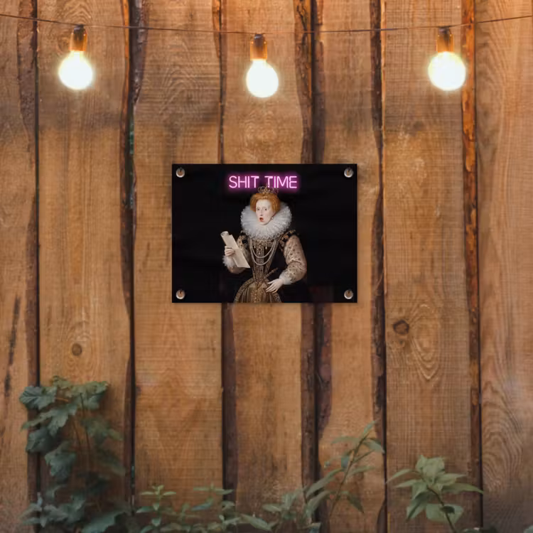 Tuinposter - Portret - Humor - Neon — 3