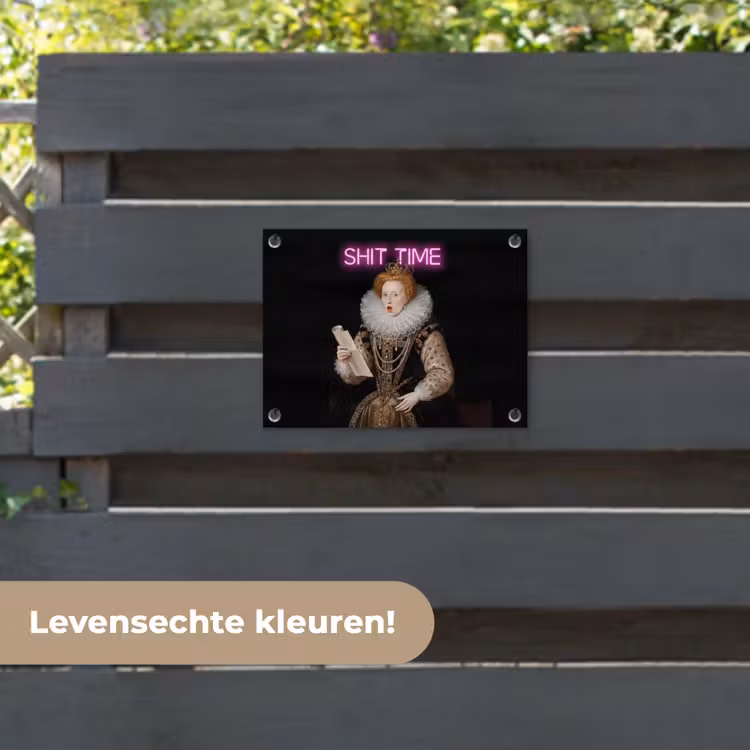 Tuinposter - Portret - Humor - Neon — 6