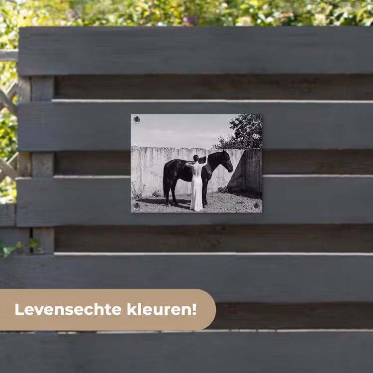 Tuinposter - Vrouw - Paard - Artistiek — 6