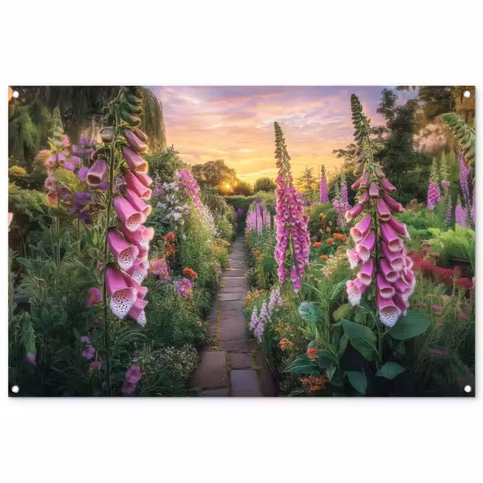 Tuinposter - Vingerhoedskruid - Bloemen - Tuin