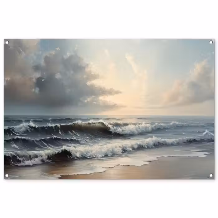 Tuinposter - Strand - Zee - Zonsondergang