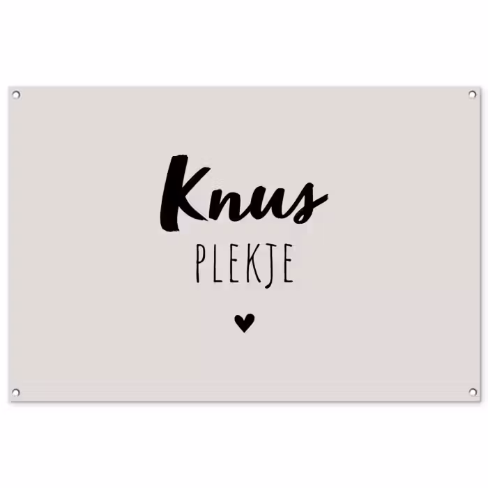 Tuinposter - Knus plekje - Quotes - Tekst - Thuis