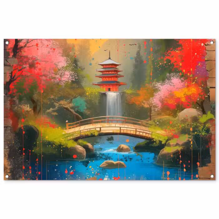 Tuinposter - Serene Japanse Tuin