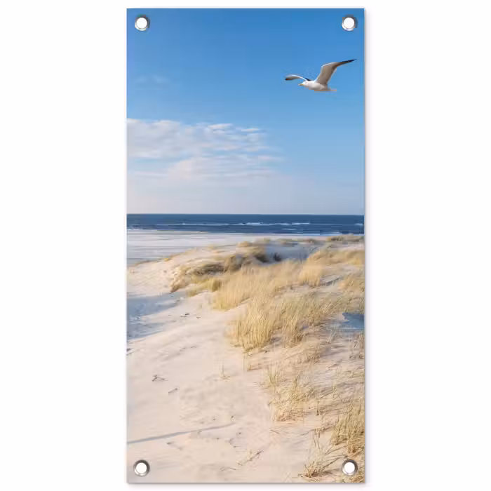 Tuinposter - Mooie Strandvlucht