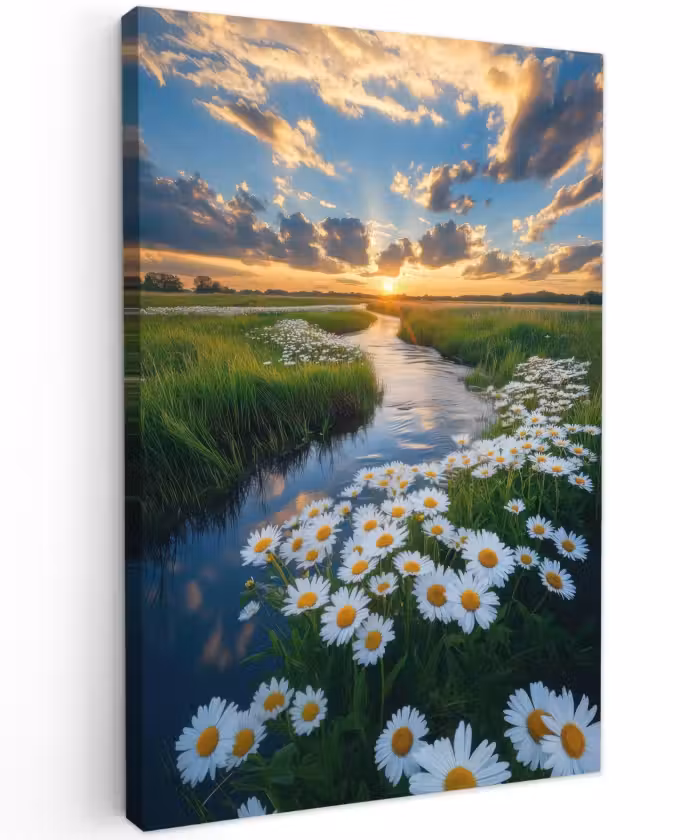 Buiten canvas - Beekje - Landschap - Margriet