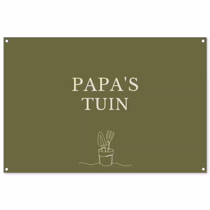 Tuinposter - Papa's Tuin