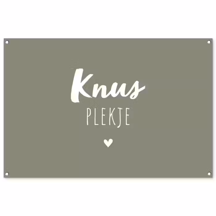Tuinposter - Spreuken - Knus plekje - Tekst - Zomer