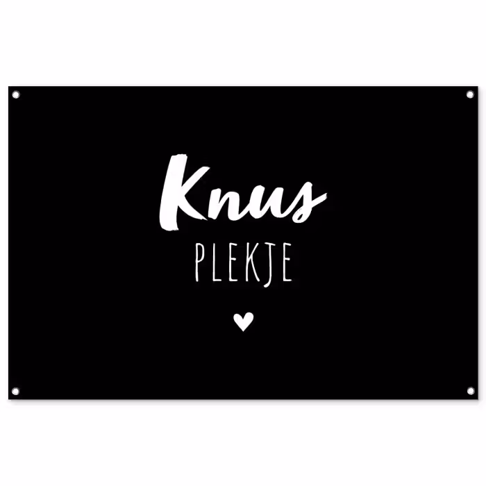 Tuinposter - Thuis - Quotes - Knus plekje - Tekst