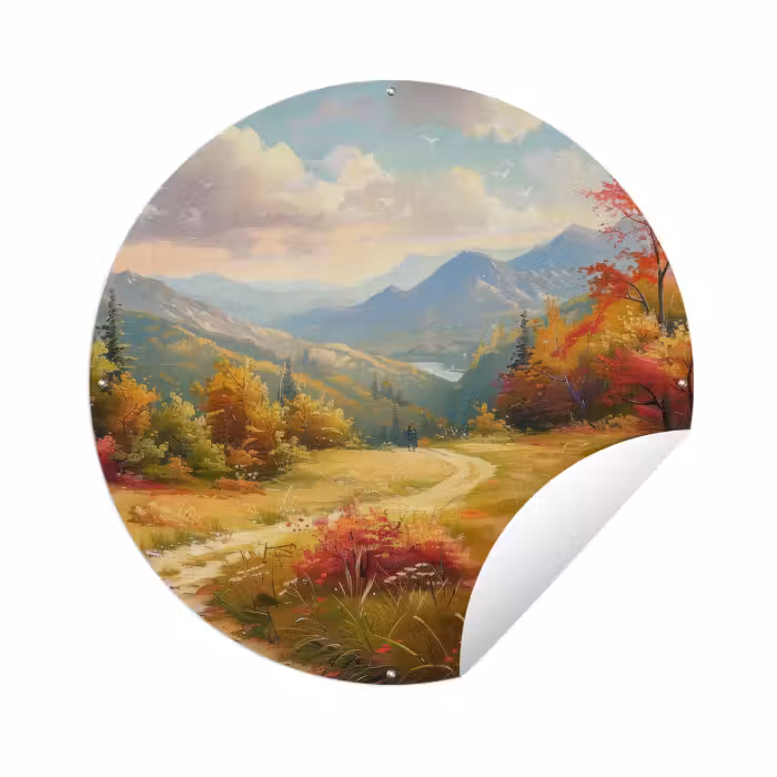 Tuinposter - Landschap - Illustratie - Natuur